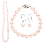 Freshwater Pearl Jewelry Set for Women - Necklace, Bracelet, Earrings
