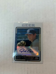 Josh Geer 2005 Chrome Rookie Auto Card #UH228