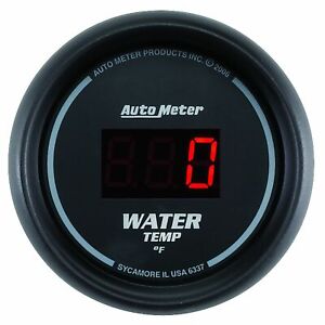 Autometer 6337 Black 0-300?F Digital Water Temperature Gauge