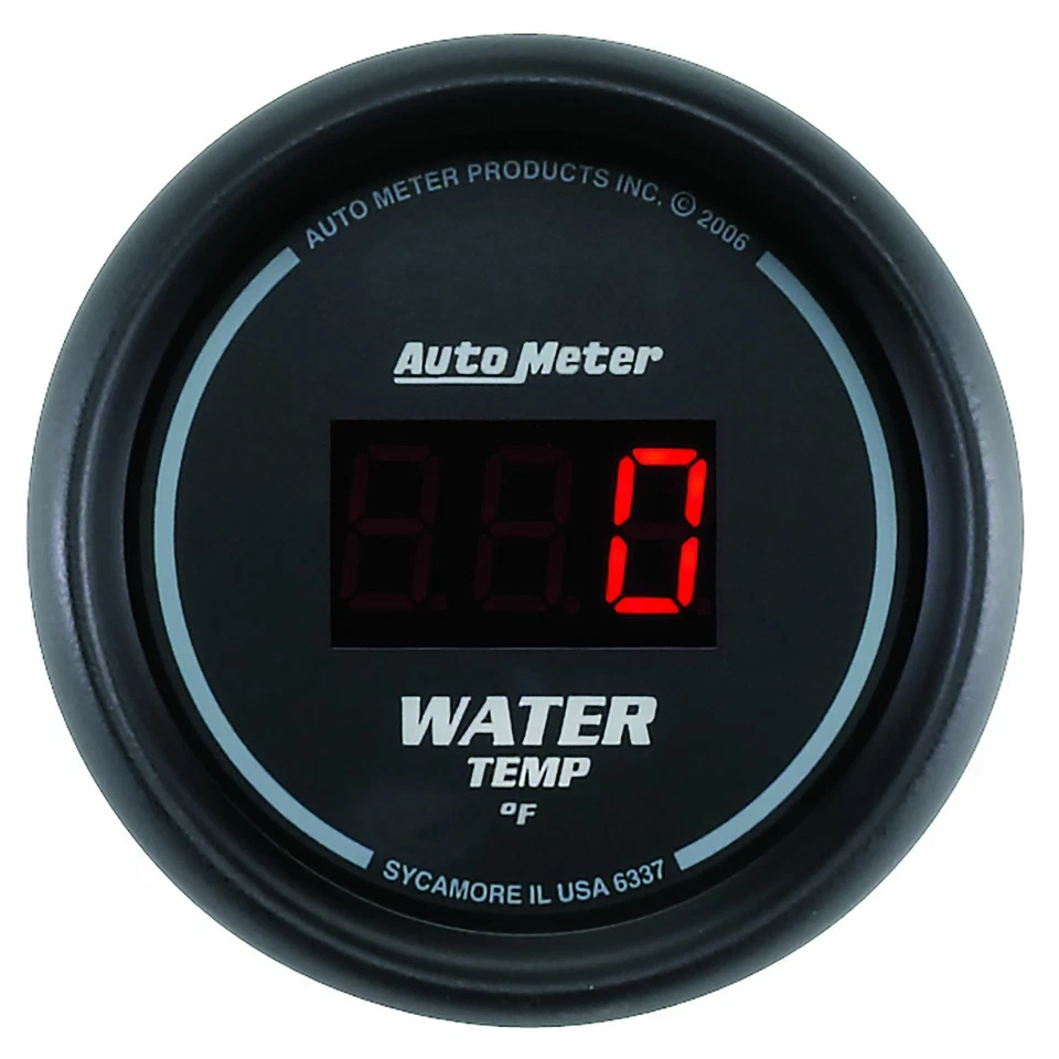 Autometer 6337 Black 0-300?F Digital Water Temperature Gauge - Image 1 of 1