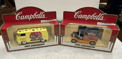 2 Cambell’s 100th Anniversary Die-Cast Model Cars VW Van & Beefsteak Truck - Image 1 of 4
