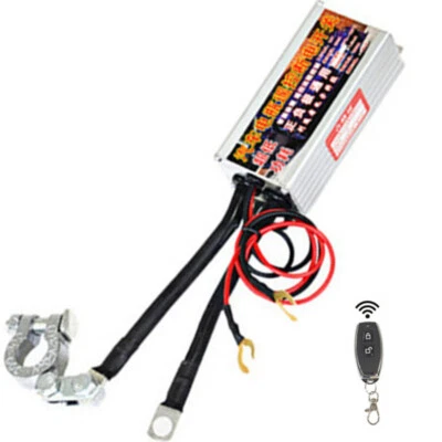 Car Battery Isolator Disconnect Cut Off Power Switch w/ Wireless Remote Control - Image 1 of 4