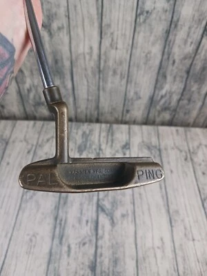 Vintage PING PAL PUTTER Karsten 85020 Heel to Toe RH Bronze 36” Original Grip - Image 1 of 4