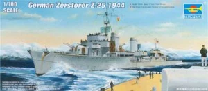German Zerstorser Z-25 1944 Plastic Kit 1:700 Model Trumpeter - Picture 1 of 2