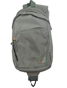 Adidas Essentials Sling Crossbody School Travel Bag Silver Green - Picture 1 of 4