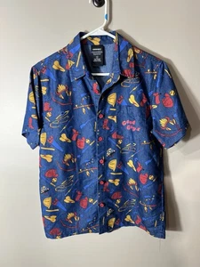 Camisa Chucky Hombre Pequeña Azul Abotonada Manga Corta Terror Buenos Chicos Slasher - Imagen 1 de 17