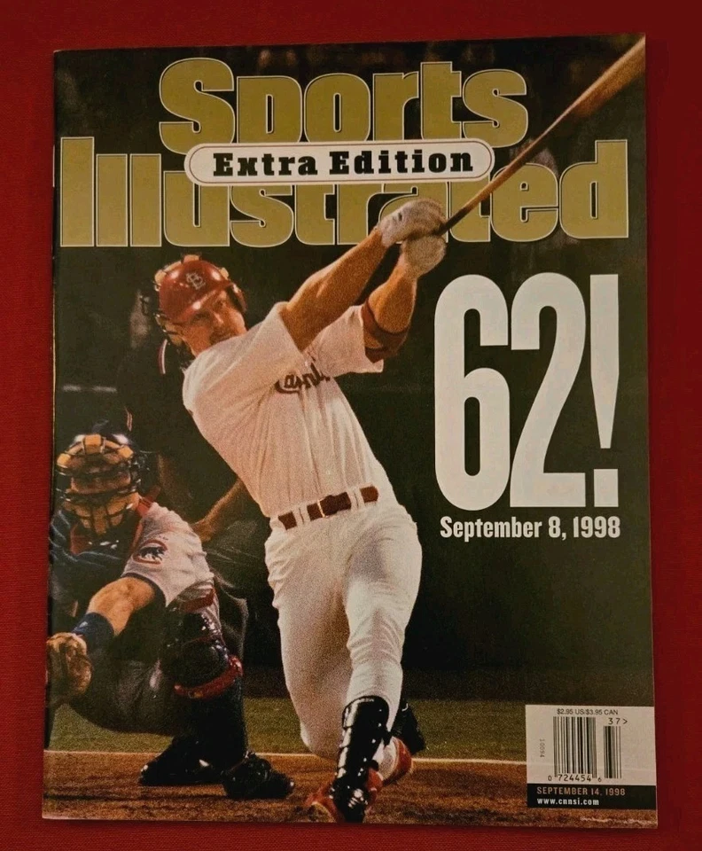 Mark McGwire Sports Illustrated Extra Edition 62! 9/8/98 Near Mint Condition - Image 1 of 1