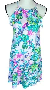 Lilly Pulitzer Damen Billie Kleid Meerjungfrau im Farbton Rüschen Baumwolle XXS - Bild 1 von 11