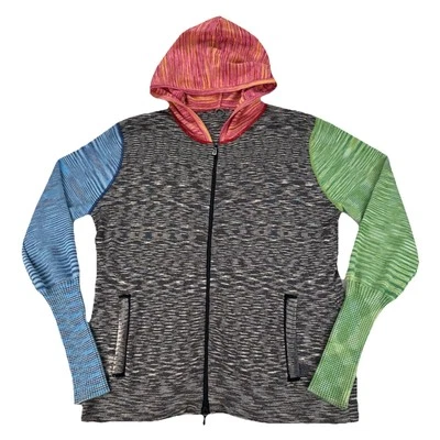 Anthropologie одна девочка кто женщин Lg куртка молнии спереди с капюшоном толстовка с капюшоном Y2K богемное - Изображение 1 из 4