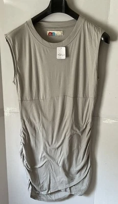 Free People Beach Cover Up Grande Gris Nuevo Con Etiquetas Sin Mangas Foto 1 de 4