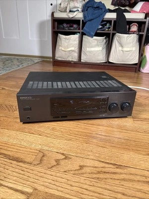 Vintage Kenwood 104AR Stereo Receiver 100 WPC - Works But Cracked Face - Image 1 of 4