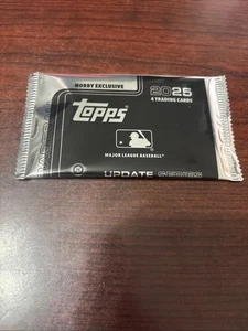 2025 Topps Update Baseball Silver Pack Factory Sealed Ungeöffnet 4 Karten - Bild 1 von 2