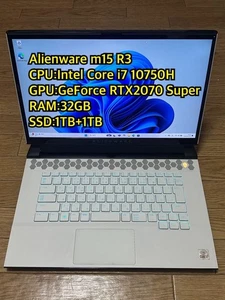 Alienware m15 R3 Intel Core i7-10750H SSD 1TB + 1TB RAM 32GB 15.6 Inch - Picture 1 of 8