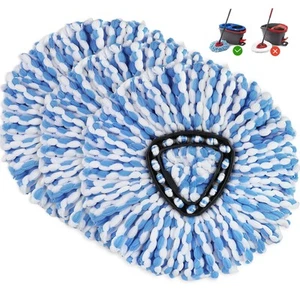 3 Pack Mop Replacement Heads for O-Ceda RinseClean Spin Mop, Microfiber Spin ... - Picture 1 of 9