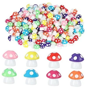 200 Pieces Tiny Mushrooms Garden Decor | Fairy Garden Mushrooms Ornaments | - Picture 1 of 8
