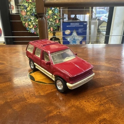 De colección 1994 Road Champs Inc. DieCast Rojo Ford Explorer SUV Camión Coche Piezas Usadas Foto 1 de 4