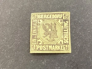 ICOLLECTZONE Germany Bergedorf 3 VF hinged - Picture 1 of 2