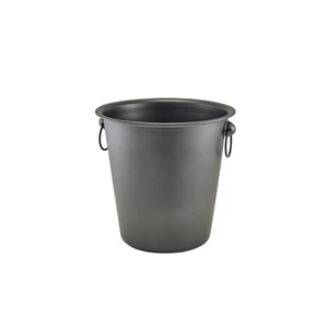 GenWare Wine Bucket Metallic Black Wine Bottle Stand Perfect For Bars & Cafe - Picture 1 of 3