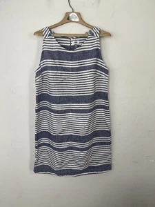 Old Navy Kleid Damen 2XL Leinenmischung Beachy Coastal gestreift ärmellos Freizeit - Bild 1 von 6