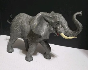 Elefante africano Wildlife Figure Safari Ltd giocattolo statuina educativa 9x14" pesante - Foto 1 di 16