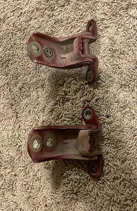 2007-2012 Nissan Altima Sedan LEFT Front Door Hinges Pair Burgundy - Picture 1 of 3