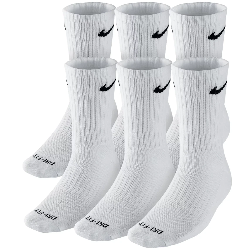 Free Shipping! Nike Unisex Everyday Plus Cushioned Training Crew Socks (6 Pairs) - Image 1 of 1