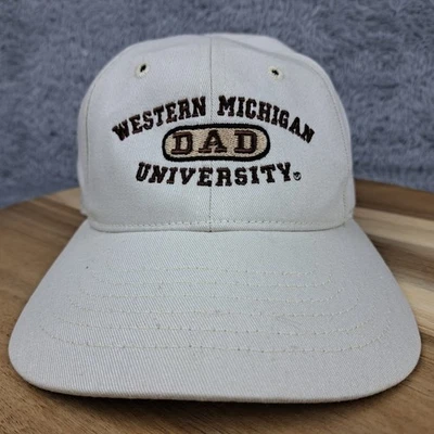 Western Michigan Dad University Hat Cap Strap Back Beige Adult - Image 1 of 4