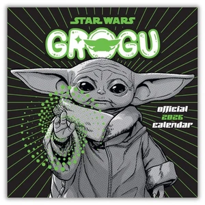 2026 Calendar Star Wars The Mandalorian Grogu Month to View Official Product - Picture 1 of 7