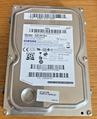 Samsung HD161GJ (HD161GJ/D) REV.A FW:1AC01117 160gb 3.5" Sata Hard Drive - Image 1 of 2