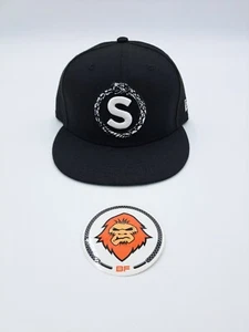 SOLESTAGE NEW ERA FITTED HAT sz 7 3/8 Black - Picture 1 of 4