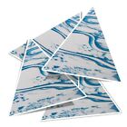4x Dreieck Vinyl Aufkleber Luftbild Wickelnder Fluss Schnee Eis Alaska #52580
