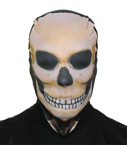Underwraps Halloween Skeleton Skull Skin Stocking Mask, Beige Black, One Size - Picture 1 of 1