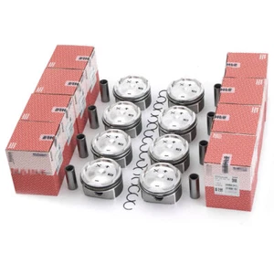 MAHLE 8x Piston&Ring Set Φ93mm For Porsche Cayenne Turbo S 4.5 V8 M48.50 955 9PA - Bild 1 von 6