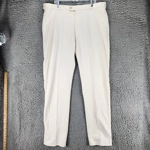Peter Millar Pants Mens 40x36 Beige Pima Cotton High Rise Sport *NWD Read* - Picture 1 of 14