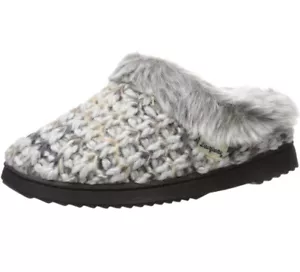 Dearfoams Damen Struktur Strick Clog Slipper - Größe M (5-6) - Bild 1 von 6
