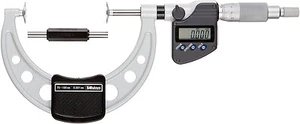Mitutoyo LCD Digital Disk Disc Flange Non-Rotating Micrometer 75-100mm / 0.001mm - Picture 1 of 7