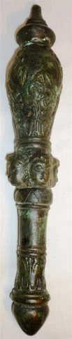ANTIQUE ARCHITECTURAL SALVAGE CAST BRONZE GREEN PATINA FINIAL POST ITALY Cover