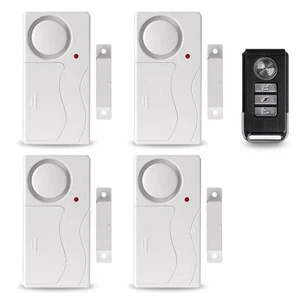 Apartment Safety Magnetic Window Door Alarm *4 Control by Remote Simple Function - Picture 1 of 12
