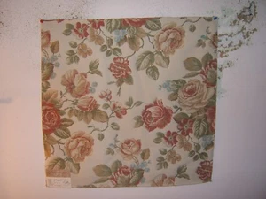 Highland Court, English Rose, Embroidered Floral, 26.50" W X 26.50" L, Clr Rose - Picture 1 of 2