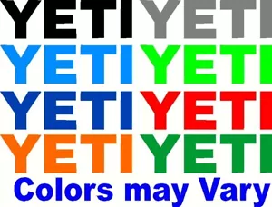 YETI Logo Buy 1 get 3 FREE Decal Vinyl Sticker JDM window Truck FREE SHIPING - Picture 1 of 3