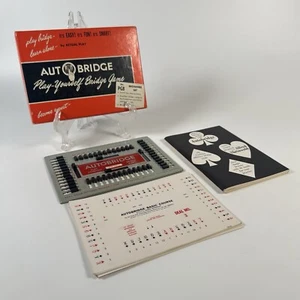 Vintage Auto Bridge Play Yourself Game 4 Handed Bridge for 1 Person Complete - Picture 1 of 10