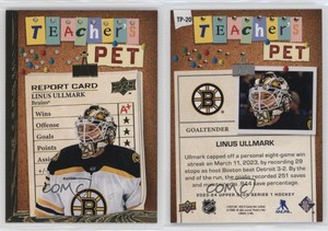 2023-24 Upper Deck Series 1 Teachers Pet Gold Linus Ullmark #TP-20