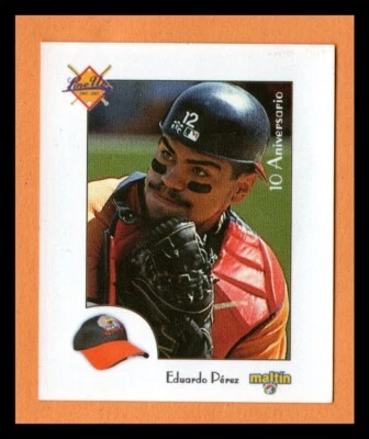 Venezuelan League Sticker Line Up 2002 - 2003 Eduardo Eddie Perez #226 Aguilas - Image 1 of 2