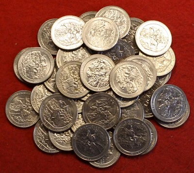 2012-D Denali National Park Quarters 40 Coin roll Circulated - Image 1 of 4