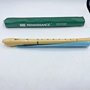 MIE Renaissance Soprano Recorder Baroque Fingering With Case Owners Manual - Picture 1 of 13