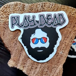 Grateful Dead & Co - 2 ¼” Jerry Garcia *Play Dead* Vinyl Stickers - Picture 1 of 2