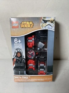 LEGO STAR WARS Kids DARTH MAUL Watch W/ Link Bracelet &Collectible Mini Figurine - Picture 1 of 10