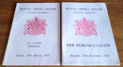 Royal Opera House - Covent Garden - 1959 - 2 x Vintage Programmes - Image 1 of 4