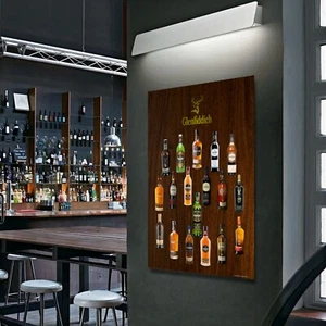 GLENFIDDICH WHISKY COLLECTION Men Cave Friendship Office Wall POSTER CANVAS - Picture 1 of 9