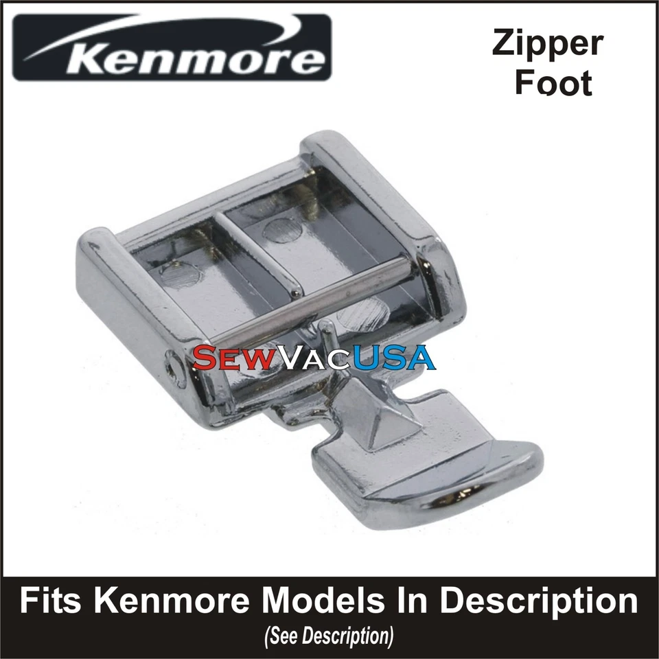 KENMORE Zipper Foot Fits All Kenmore Models With Snap On Feet See Description - Image 1 of 1